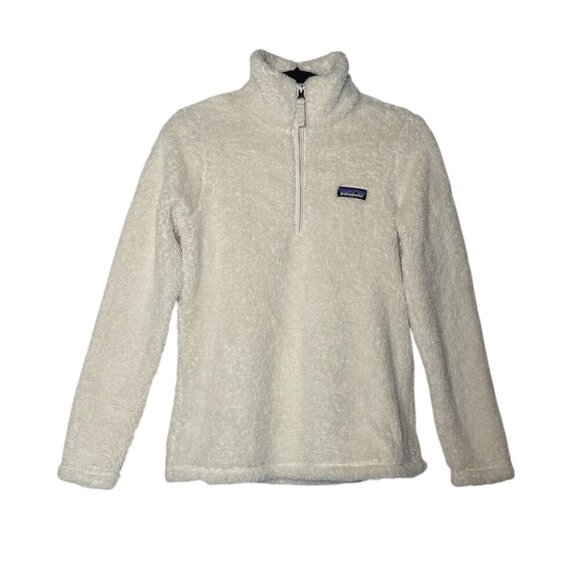 Patagonia Los Gatos Fleece Quarter Zip Pullover Sweater Sherpa Cream Size XS - Picture 2 of 10
